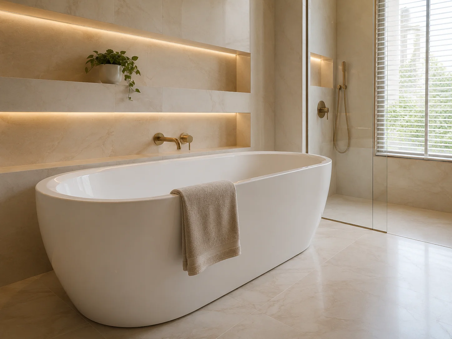 Reforma de baño moderno en Lleida